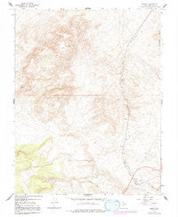Basalt Nevada Historical topographic map, 1:24000 scale, 7.5 X 7.5 Minute, Year 1967