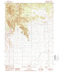 Baxter Spring Nevada Historical topographic map, 1:24000 scale, 7.5 X 7.5 Minute, Year 1987
