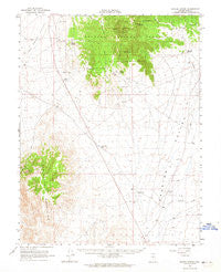 Baxter Spring Nevada Historical topographic map, 1:62500 scale, 15 X 15 Minute, Year 1963