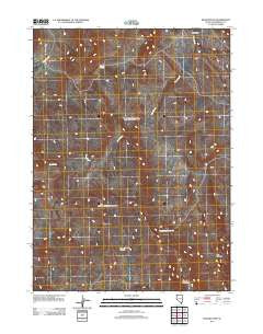 Bear Buttes Nevada Historical topographic map, 1:24000 scale, 7.5 X 7.5 Minute, Year 2011
