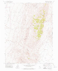 Bell Canyon Nevada Historical topographic map, 1:24000 scale, 7.5 X 7.5 Minute, Year 1972