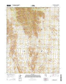 Bennett Pass Nevada Current topographic map, 1:24000 scale, 7.5 X 7.5 Minute, Year 2014