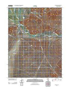 Beowawe Nevada Historical topographic map, 1:24000 scale, 7.5 X 7.5 Minute, Year 2012