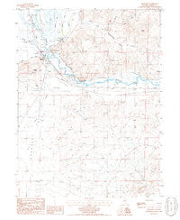 Beowawe Nevada Historical topographic map, 1:24000 scale, 7.5 X 7.5 Minute, Year 1986
