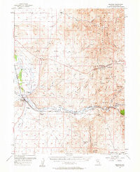 Beowawe Nevada Historical topographic map, 1:62500 scale, 15 X 15 Minute, Year 1957