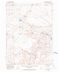 Big Spring Butte Nevada Historical topographic map, 1:62500 scale, 15 X 15 Minute, Year 1966