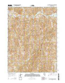 Big Cottonwood Canyon Nevada Current topographic map, 1:24000 scale, 7.5 X 7.5 Minute, Year 2014