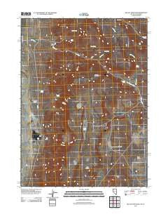 Big Hat Mountain Nevada Historical topographic map, 1:24000 scale, 7.5 X 7.5 Minute, Year 2011