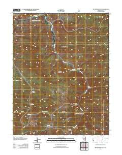 Big Ten Peak East Nevada Historical topographic map, 1:24000 scale, 7.5 X 7.5 Minute, Year 2012