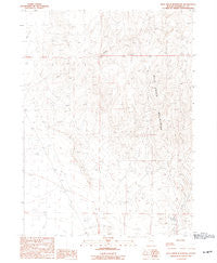 Bilk Creek Reservoir Nevada Historical topographic map, 1:24000 scale, 7.5 X 7.5 Minute, Year 1990