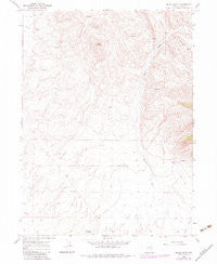 Black Butte Nevada Historical topographic map, 1:24000 scale, 7.5 X 7.5 Minute, Year 1967