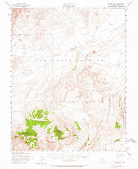 Black Mtn Nevada Historical topographic map, 1:62500 scale, 15 X 15 Minute, Year 1952