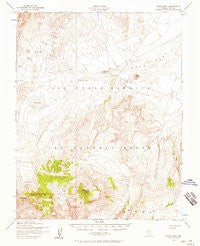 Black Mtn Nevada Historical topographic map, 1:62500 scale, 15 X 15 Minute, Year 1952