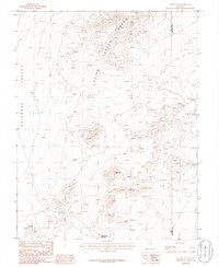 Black Top Nevada Historical topographic map, 1:24000 scale, 7.5 X 7.5 Minute, Year 1985