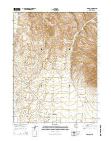 Black Butte Nevada Current topographic map, 1:24000 scale, 7.5 X 7.5 Minute, Year 2014