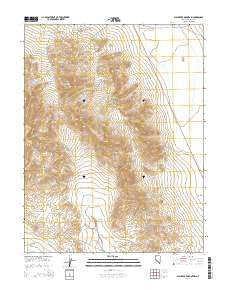Black Dyke Mountain Nevada Current topographic map, 1:24000 scale, 7.5 X 7.5 Minute, Year 2014