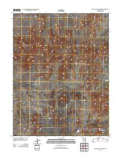 Black Rock Summit Nevada Historical topographic map, 1:24000 scale, 7.5 X 7.5 Minute, Year 2012