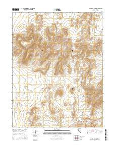 Black Rock Summit Nevada Current topographic map, 1:24000 scale, 7.5 X 7.5 Minute, Year 2014