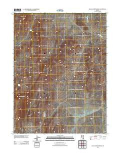 Black Warrior Peak Nevada Historical topographic map, 1:24000 scale, 7.5 X 7.5 Minute, Year 2011