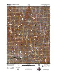 Blanchard Mountain Nevada Historical topographic map, 1:24000 scale, 7.5 X 7.5 Minute, Year 2012