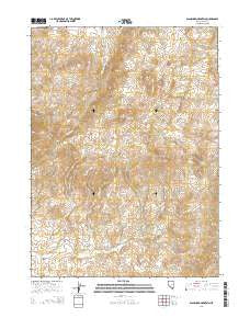 Blanchard Mountain Nevada Current topographic map, 1:24000 scale, 7.5 X 7.5 Minute, Year 2014