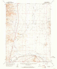 Bliss Nevada Historical topographic map, 1:62500 scale, 15 X 15 Minute, Year 1959