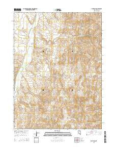 Blue Basin Nevada Current topographic map, 1:24000 scale, 7.5 X 7.5 Minute, Year 2015