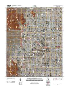 Blue Diamond NE Nevada Historical topographic map, 1:24000 scale, 7.5 X 7.5 Minute, Year 2012