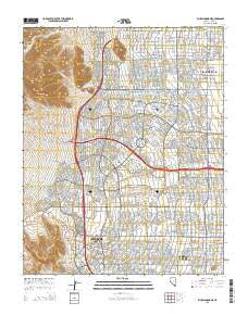Blue Diamond NE Nevada Current topographic map, 1:24000 scale, 7.5 X 7.5 Minute, Year 2015