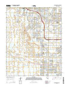 Blue Diamond SE Nevada Current topographic map, 1:24000 scale, 7.5 X 7.5 Minute, Year 2015