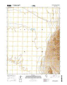 Blue Eagle Springs Nevada Current topographic map, 1:24000 scale, 7.5 X 7.5 Minute, Year 2014