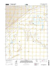 Blue Eagle Springs SW Nevada Current topographic map, 1:24000 scale, 7.5 X 7.5 Minute, Year 2015