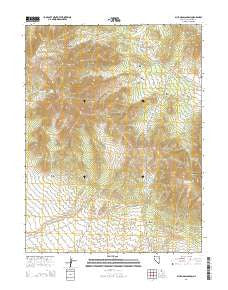 Blue Mass Canyon Nevada Current topographic map, 1:24000 scale, 7.5 X 7.5 Minute, Year 2014