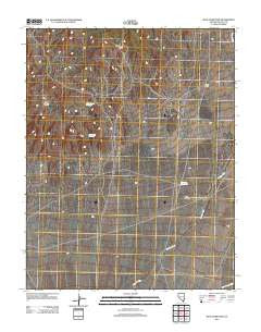 Blue Nose Peak Nevada Historical topographic map, 1:24000 scale, 7.5 X 7.5 Minute, Year 2012