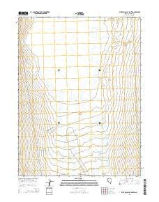 Blue Wing Flat South Nevada Current topographic map, 1:24000 scale, 7.5 X 7.5 Minute, Year 2015