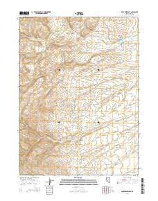 Boies Reservoir Nevada Current topographic map, 1:24000 scale, 7.5 X 7.5 Minute, Year 2014