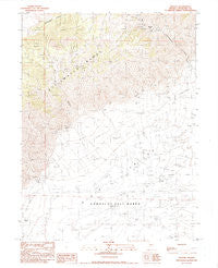 Bolivia Nevada Historical topographic map, 1:24000 scale, 7.5 X 7.5 Minute, Year 1990