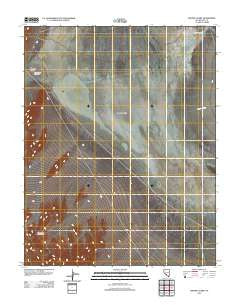 Bonnie Claire Nevada Historical topographic map, 1:24000 scale, 7.5 X 7.5 Minute, Year 2012