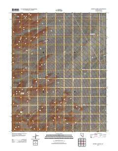 Bonnie Claire SE Nevada Historical topographic map, 1:24000 scale, 7.5 X 7.5 Minute, Year 2012