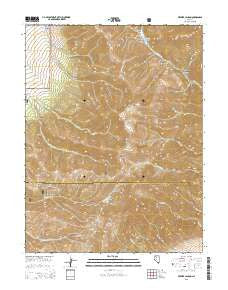 Brewer Canyon Nevada Current topographic map, 1:24000 scale, 7.5 X 7.5 Minute, Year 2015