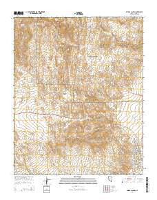 Bridge Canyon Nevada Current topographic map, 1:24000 scale, 7.5 X 7.5 Minute, Year 2015