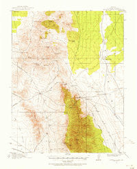 Bristol Range Nevada Historical topographic map, 1:62500 scale, 15 X 15 Minute, Year 1915