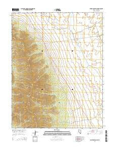 Bristol Range SE Nevada Current topographic map, 1:24000 scale, 7.5 X 7.5 Minute, Year 2014