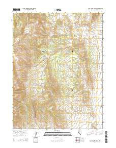 Buck Mountain East Nevada Current topographic map, 1:24000 scale, 7.5 X 7.5 Minute, Year 2014