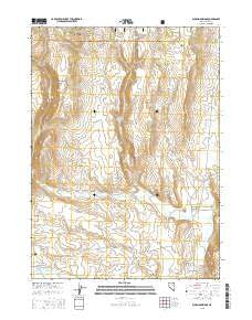 Buckhorn Ridge Nevada Current topographic map, 1:24000 scale, 7.5 X 7.5 Minute, Year 2015