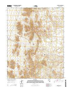 Caliente NW Nevada Current topographic map, 1:24000 scale, 7.5 X 7.5 Minute, Year 2014