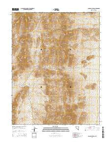 Callaway Well Nevada Current topographic map, 1:24000 scale, 7.5 X 7.5 Minute, Year 2014