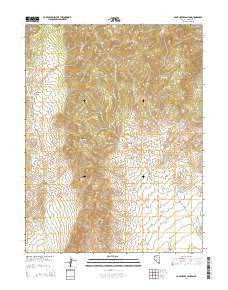 Camp Creek Canyon Nevada Current topographic map, 1:24000 scale, 7.5 X 7.5 Minute, Year 2014