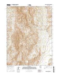 Carico Lake North Nevada Current topographic map, 1:24000 scale, 7.5 X 7.5 Minute, Year 2014