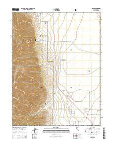 Carvers Nevada Current topographic map, 1:24000 scale, 7.5 X 7.5 Minute, Year 2014